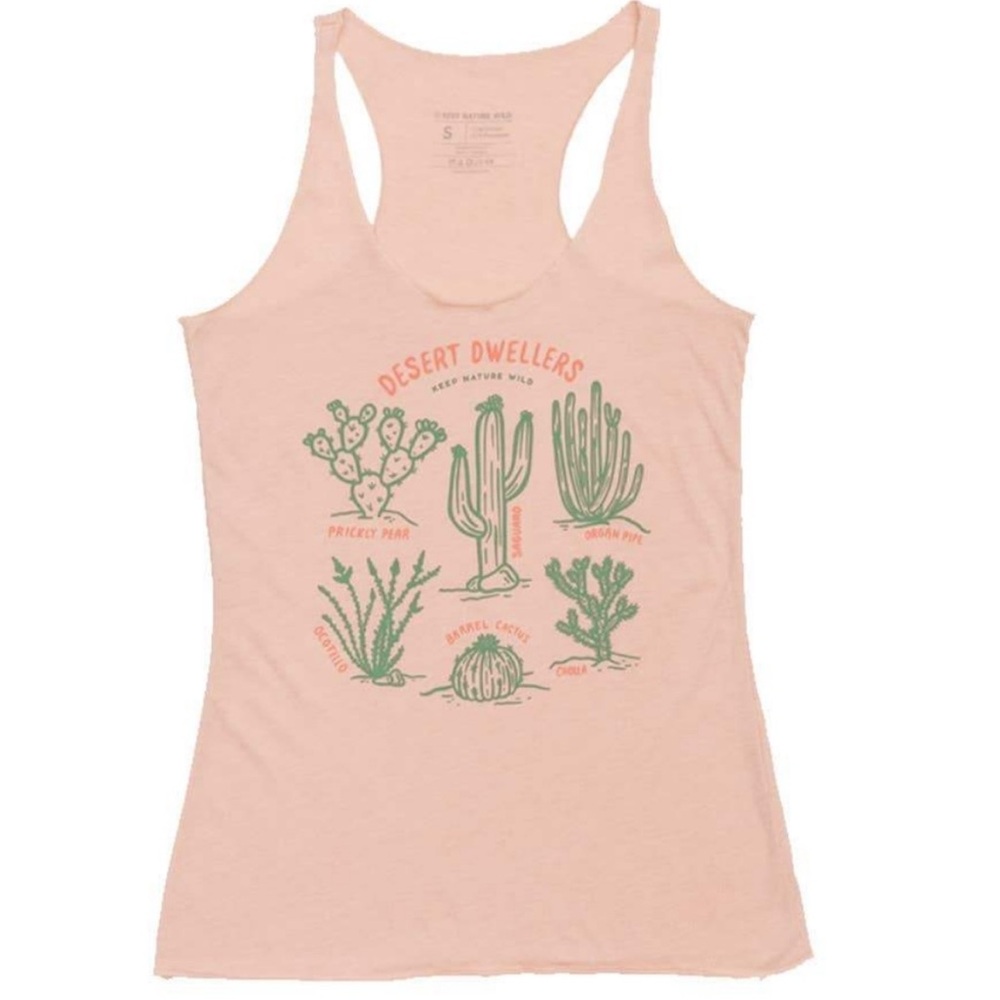 Keep Nature Wild Desert Dwellers Cacti Tank Top- Small